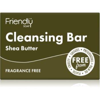 Friendly Soap Cleansing Bar Shea Butter săpun natural faciale - imagine 2